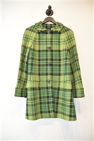 Green Check Anna Sui Coat, size 2