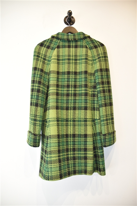 Green Check Anna Sui Coat, size 2