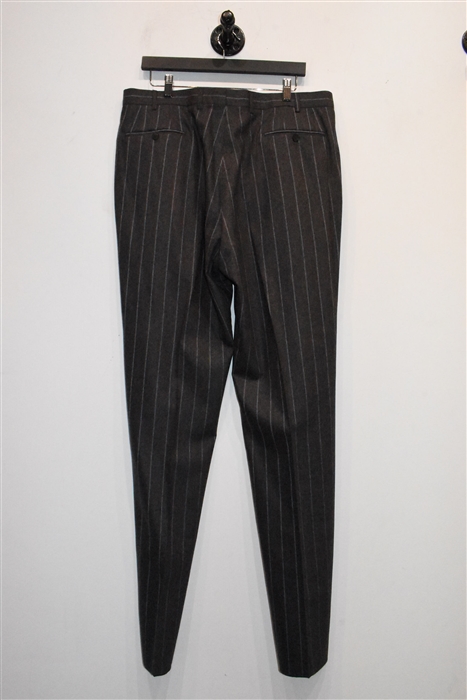 Brown Stripe Isaia Three-Piece Suit, size 44