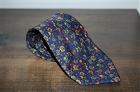 Navy Salvatore Ferragamo Tie, size M