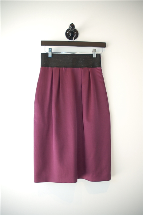 Plum Alberta Ferretti Midi Skirt, size 4
