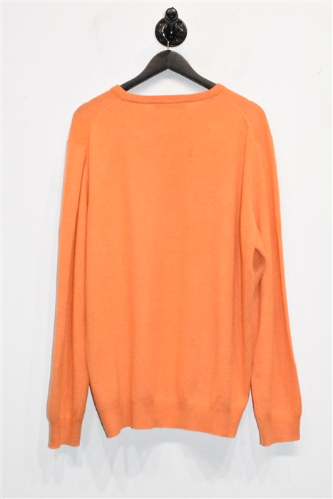 Tangerine Etro Cashmere Sweater, size 2XL