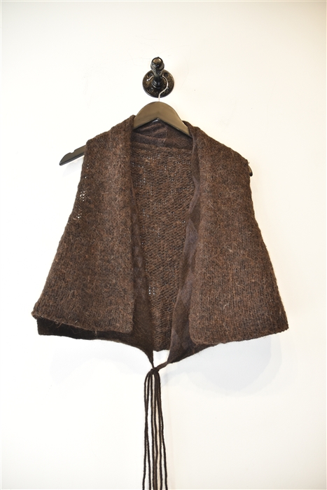 Coffee Sarah Pacini Vest, size O/S