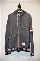 Dark Ash Thom Browne Hoodie, size L