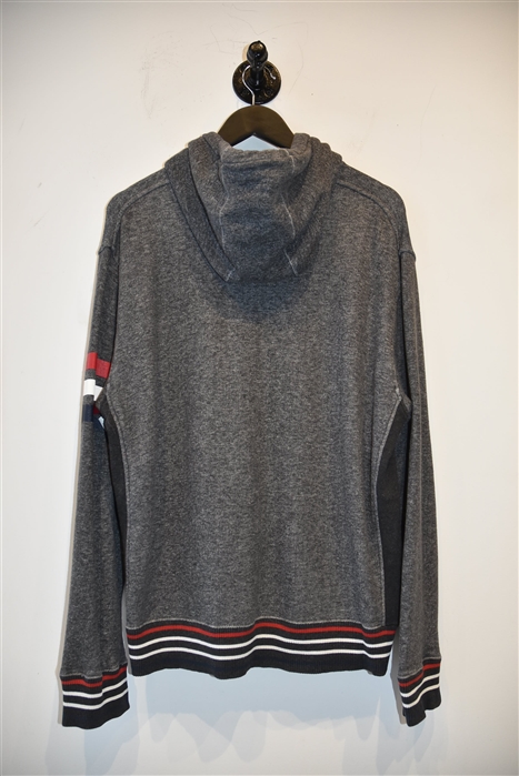 Dark Ash Thom Browne Hoodie, size L