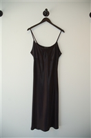 Satin Black Comrags Slip Dress, size XL
