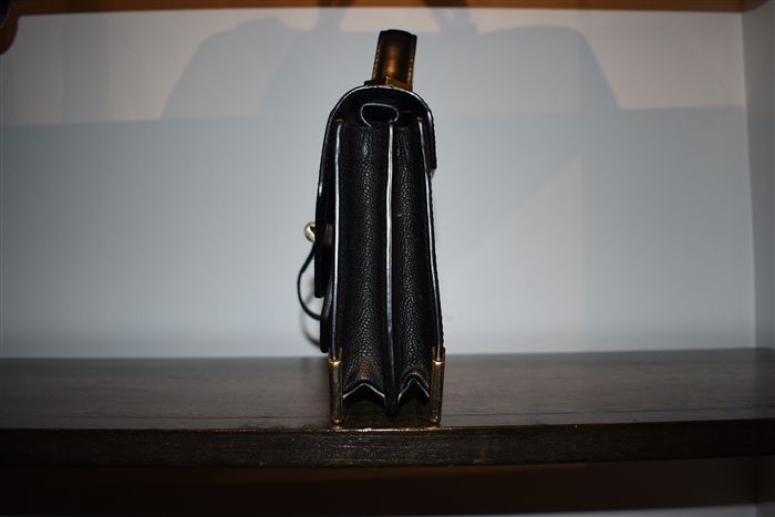 Black Leather Mackage Handbag, size S