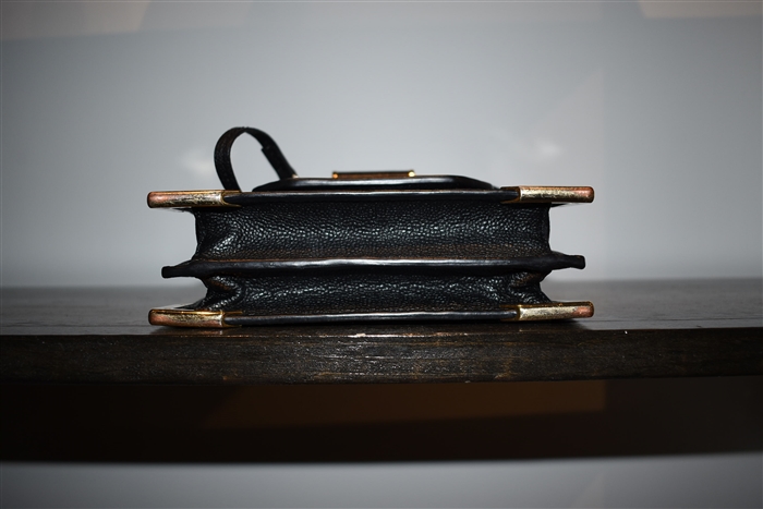 Black Leather Mackage Handbag, size S