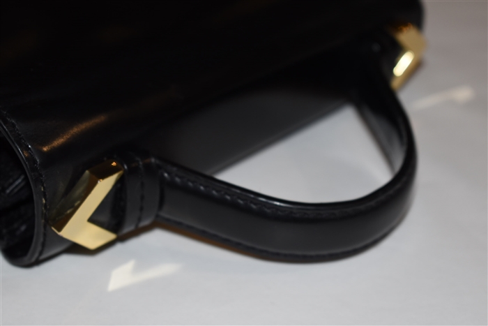 Black Leather Mackage Handbag, size S