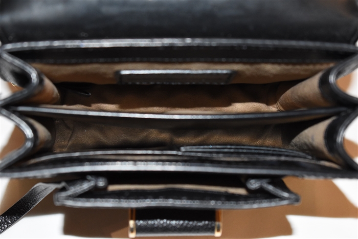 Black Leather Mackage Handbag, size S