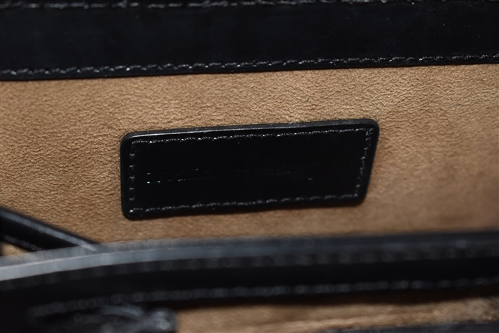 Black Leather Mackage Handbag, size S