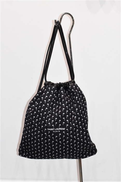 Black & White Saint Laurent Backpack, size O/S