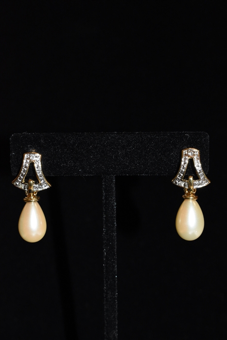 Gold Nina Ricci - Vintage Earrings, size O/S