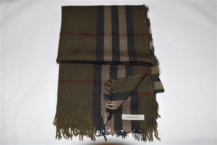 Brown Check Burberry Scarf, size O/S