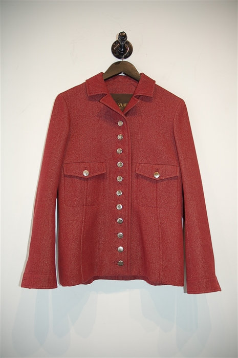 Red Garnet Louis Vuitton Jacket, size 6