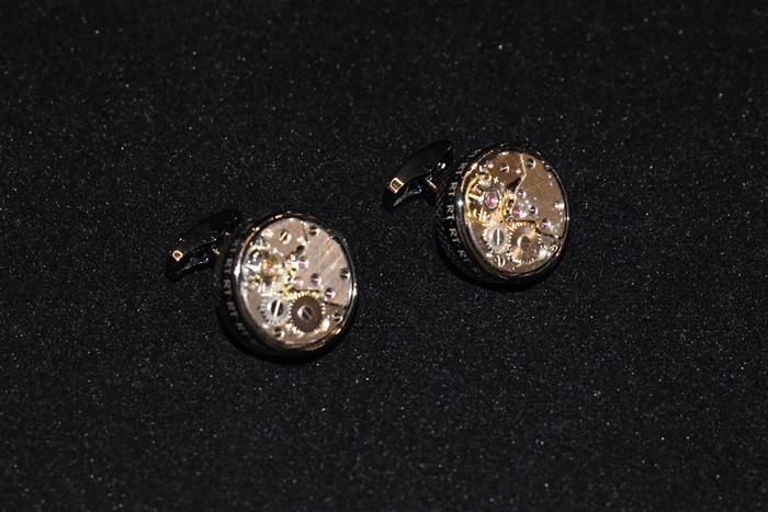 Gunmetal Tateossian Cufflinks, size O/S