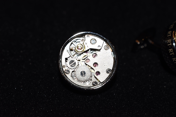 Gunmetal Tateossian Cufflinks, size O/S