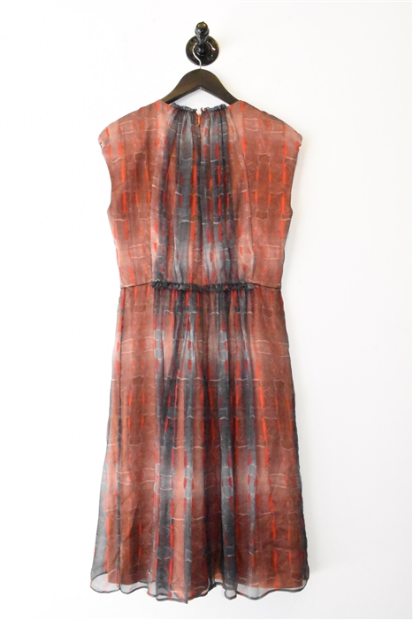 Abstract Print Giorgio Armani Fit & Flare Dress, size 4