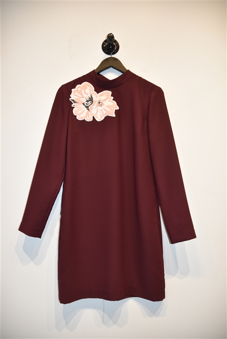 Maroon Carven Shift Dress, size 8