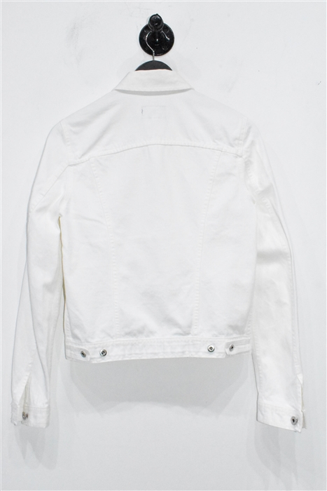 Bright White D&G - Dolce & Gabbana Denim Jacket, size XS