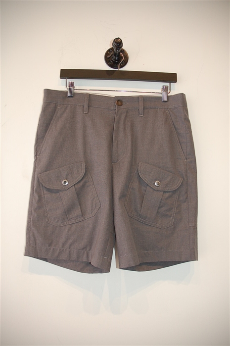 Cloudy Gray Brunello Cucinelli Shorts, size 32
