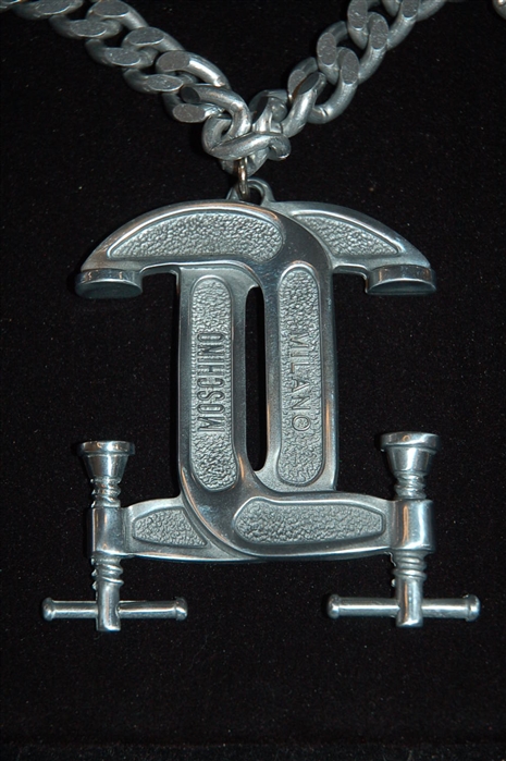 Silver Moschino Necklace, size O/S