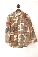Camouflage Cinq a Sept Shirt Jacket, size XS