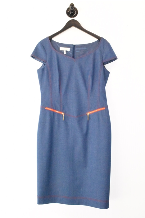 Denim Blue Escada Sheath Dress, size 10
