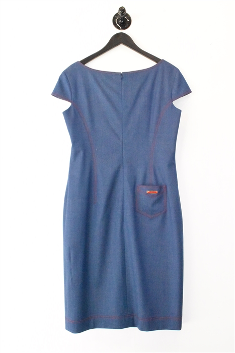 Denim Blue Escada Sheath Dress, size 10