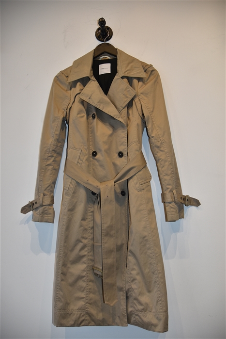 Beige Costume National Trench Coat, size 6