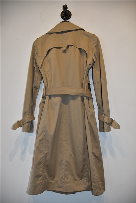 Beige Costume National Trench Coat, size 6
