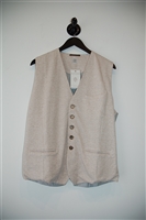 Palest Beige Eleventy Waistcoat, size 2XL