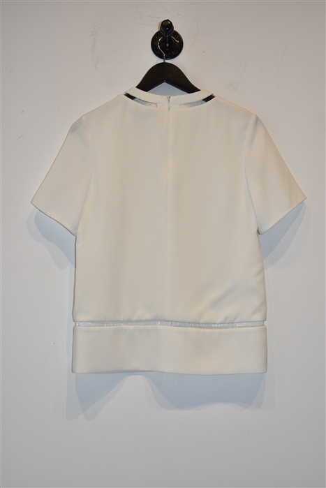 Soft White Alexander Wang Short-Sleeved Top, size 2