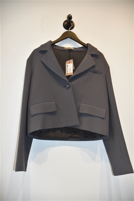Soft Gray Bottega Veneta Skirt Suit, size 8