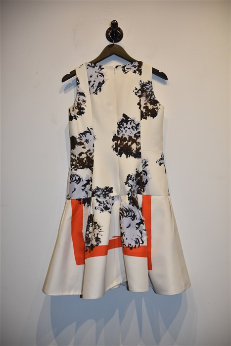 Abstract Print Dior Drop Waist Dress, size 6