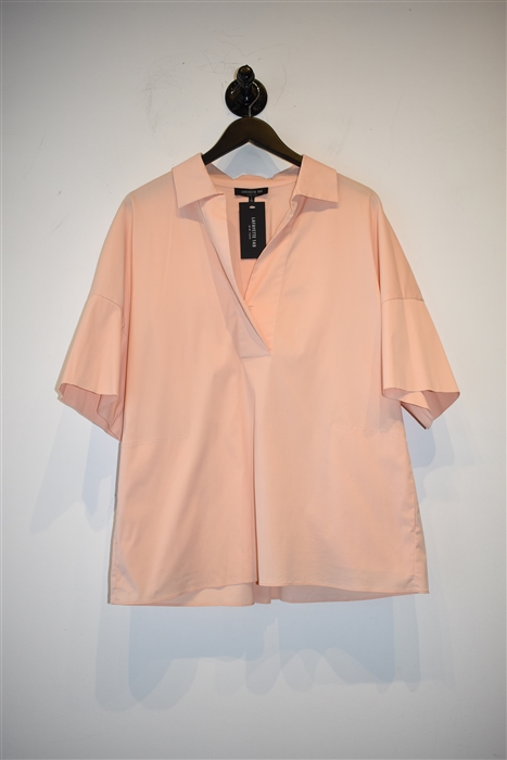 Peach Lafayette 148 Short-Sleeved Top, size L