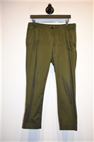 Military Green Moncler Cropped Trousers, size 32