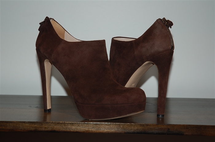 Espresso Miu Miu Booties, size 8