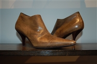 Burnished Brown Prada Booties, size 8