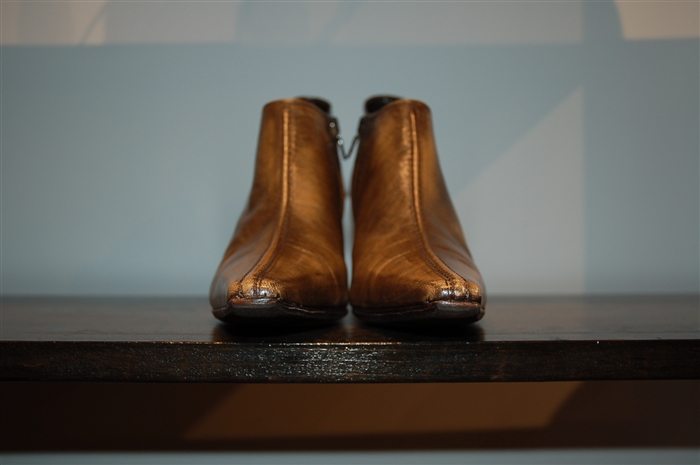 Burnished Brown Prada Booties, size 8