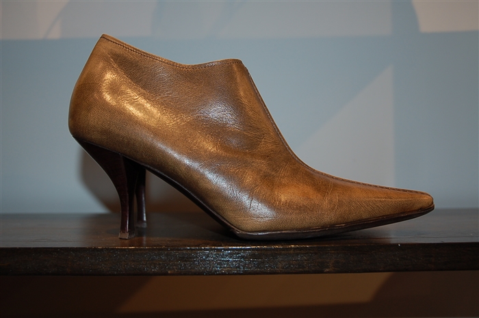 Burnished Brown Prada Booties, size 8