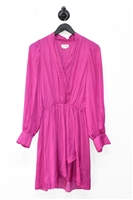 Magenta Zadig & Voltaire Faux-Wrap Dress, size XS