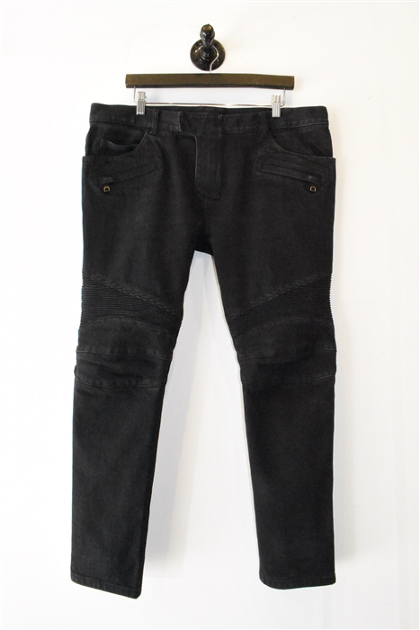 Basic Black Balmain Denim, size 38