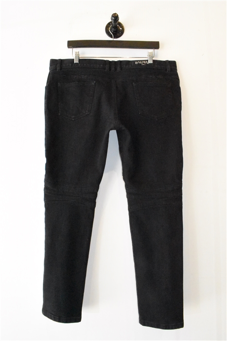 Basic Black Balmain Denim, size 38