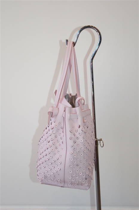 Pastel Pink Marc Cain Bucket Bag, size S