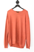 Burnt Orange Loro Piana Cashmere Sweater, size XL