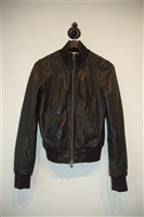 Black Leather Mackage Leather Jacket, size XS