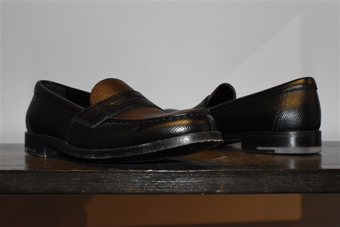 Black & Brown Prada Loafer, size 5.5