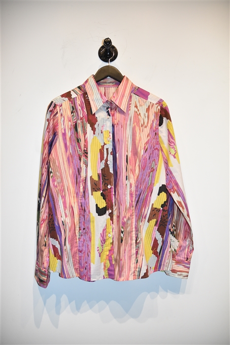 Print Etro Button Shirt, size 14