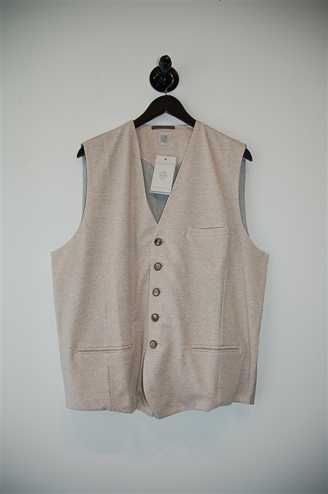 Palest Beige Eleventy Waistcoat, size 3XL